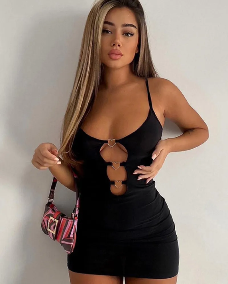 2022 mini vestito estivo da donna senza maniche con scollo a V scava fuori il vestito da Boydocn abiti casual da club abiti femm