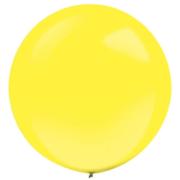 4 palloncini in lattice giallo limone 61cm