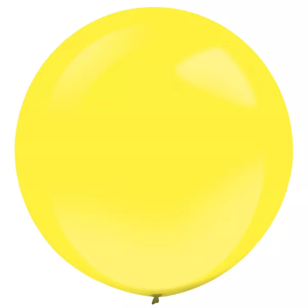 4 palloncini in lattice giallo limone 61cm