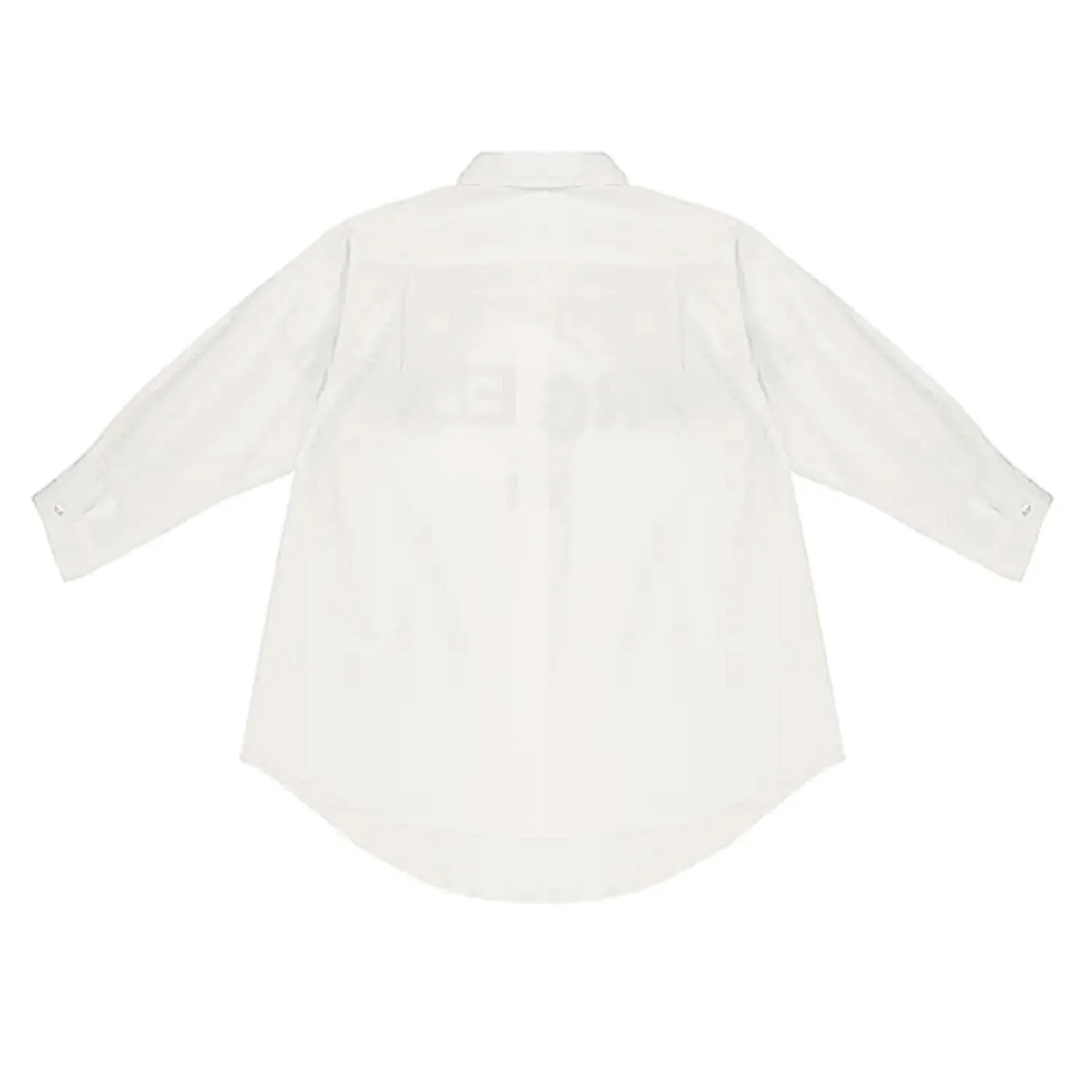 Abito Chemisier Bianco Con Logo Nero Bambina Teen