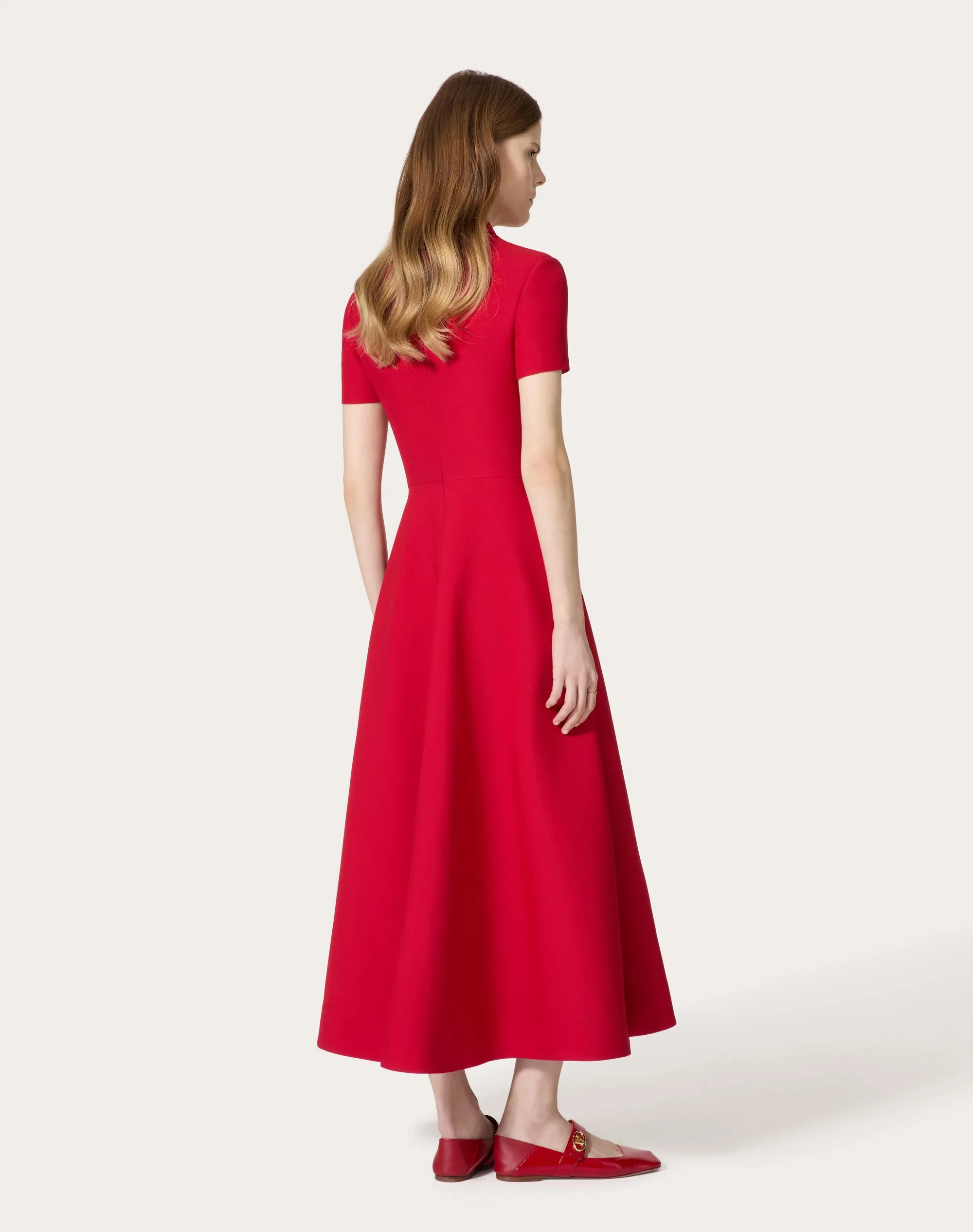 ABITO MIDI IN CREPE COUTURE
