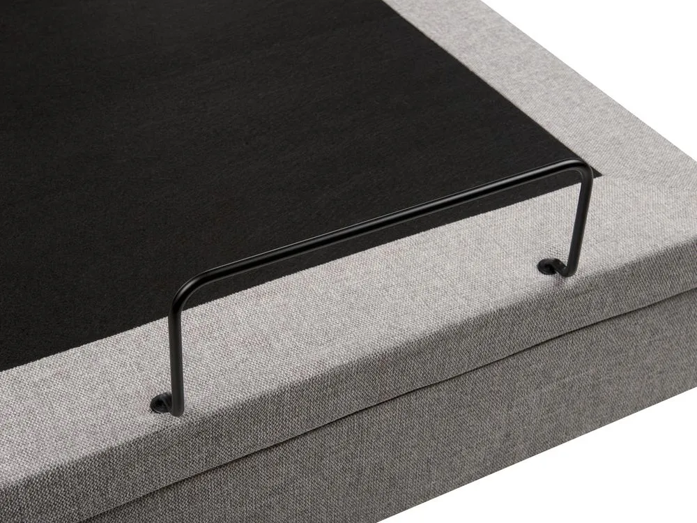 Adjustable Bed Fabric DUKE II 90 x 200 cm (EU Single) Light Grey