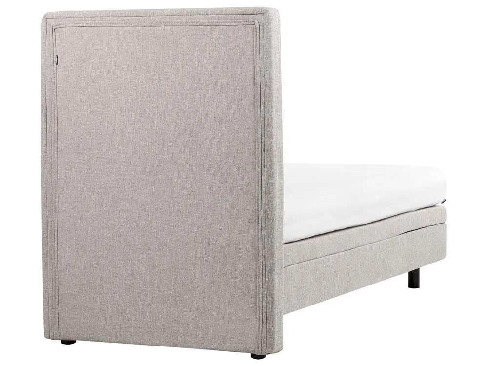 Adjustable Bed Fabric DUKE II 90 x 200 cm (EU Single) Light Grey
