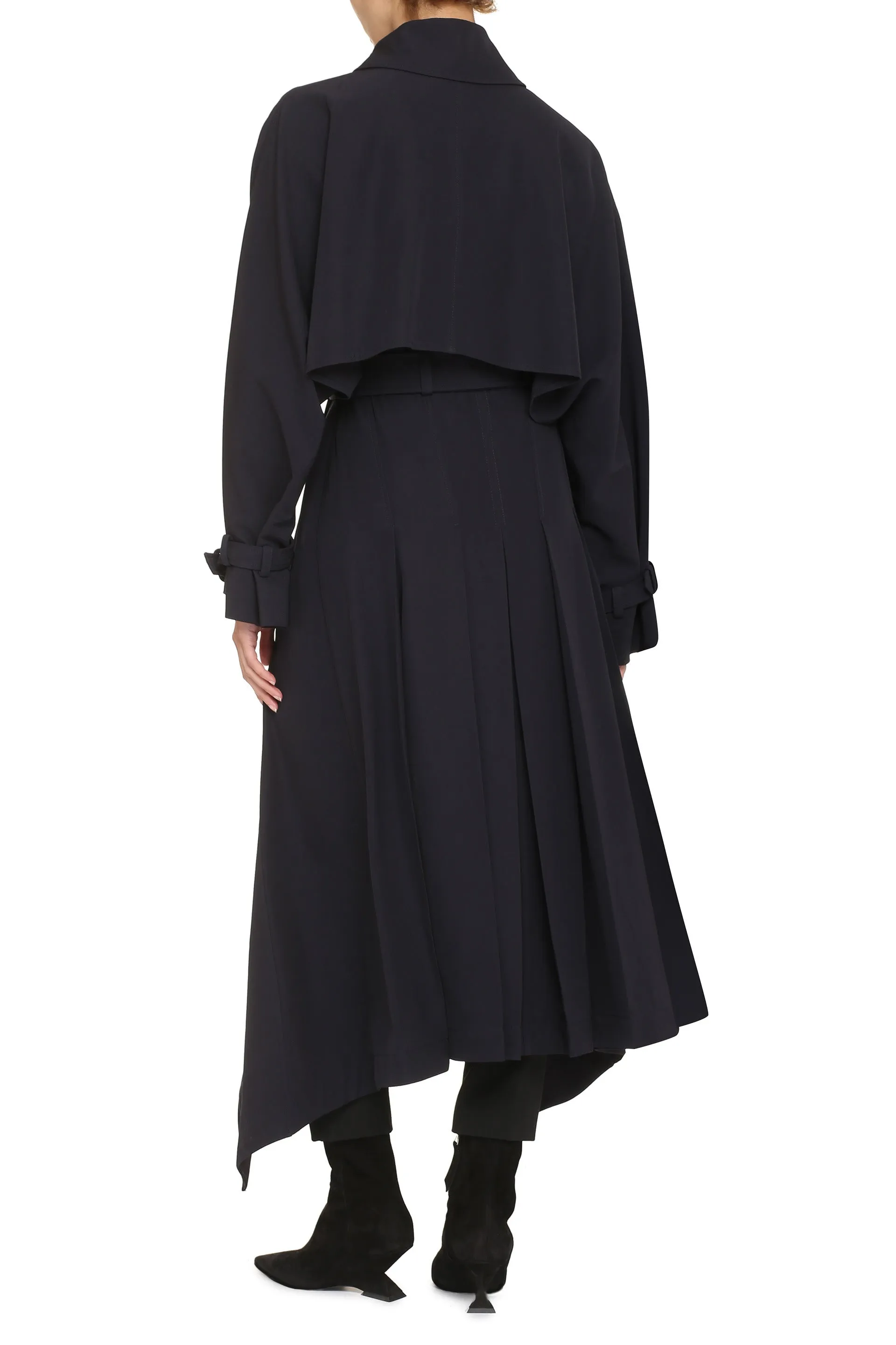 Alexander McQueen Trench coat in lana e cotone