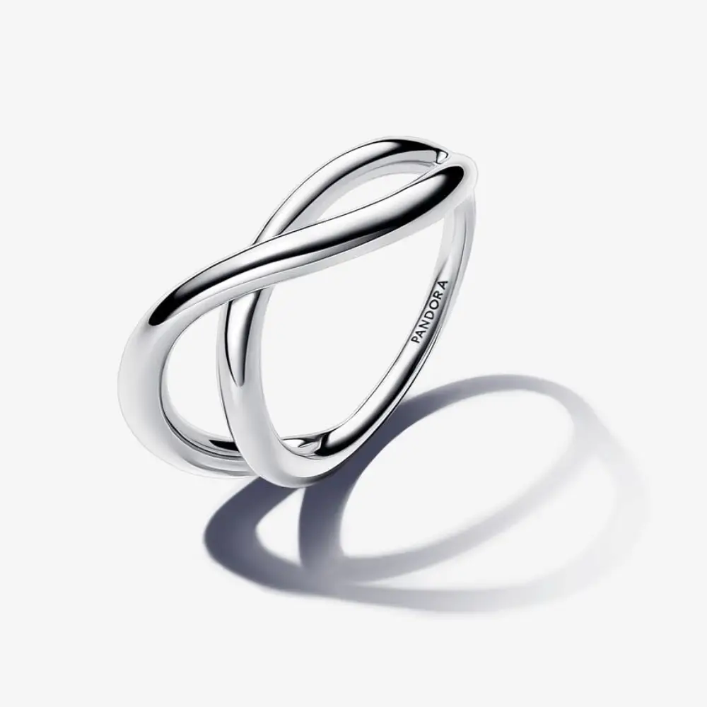 ANELLO INFINITO LINEA SINUOSA MISURA 14 PANDORA