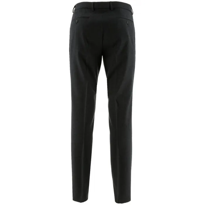 Antracite broek in fit di lana hip slim