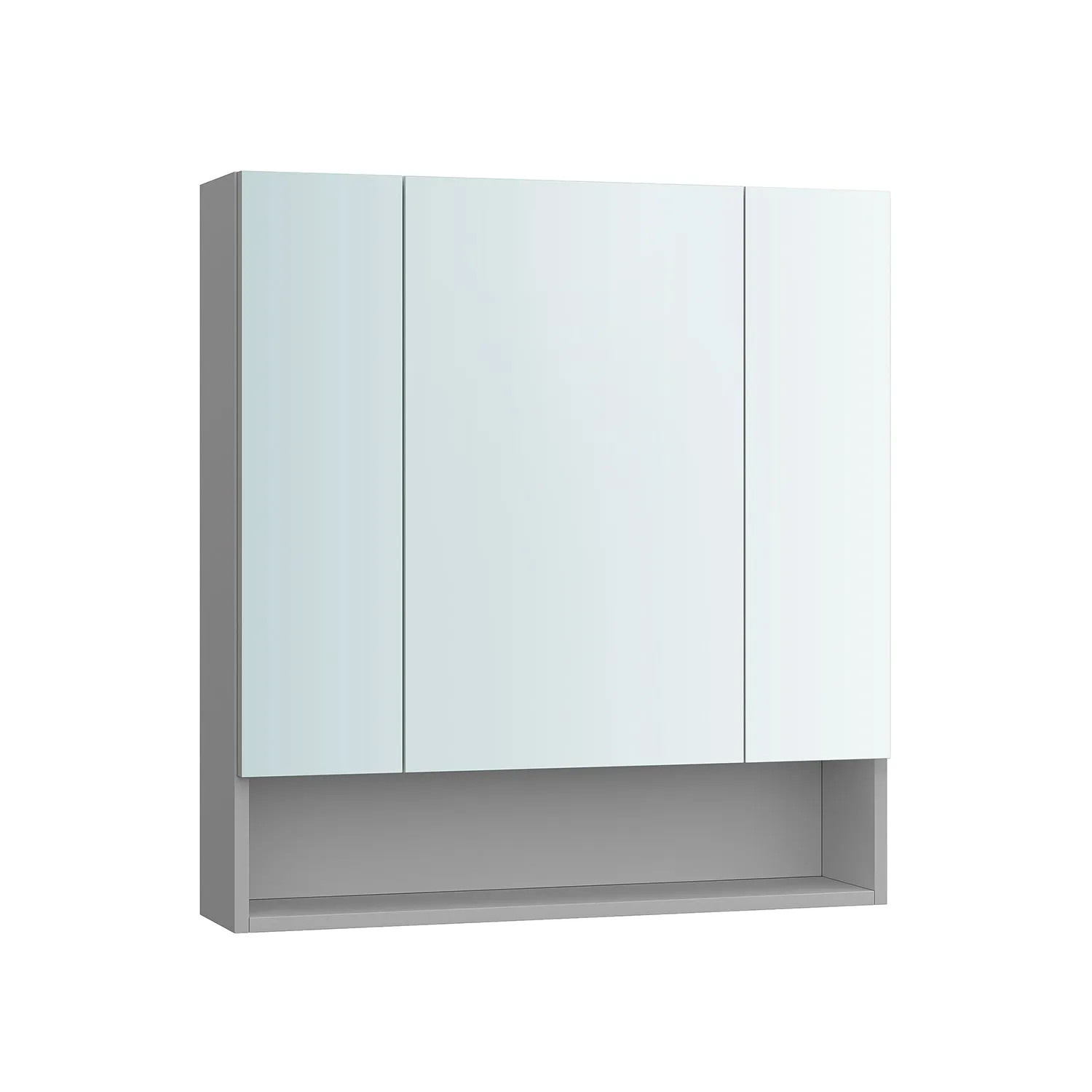Armadietto Bagno da Muro con Ante a Specchio Stile Moderno