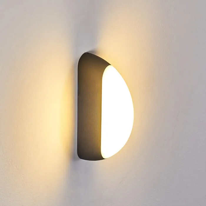 Arvier Applique da esterno LED Nero, 1-Luce