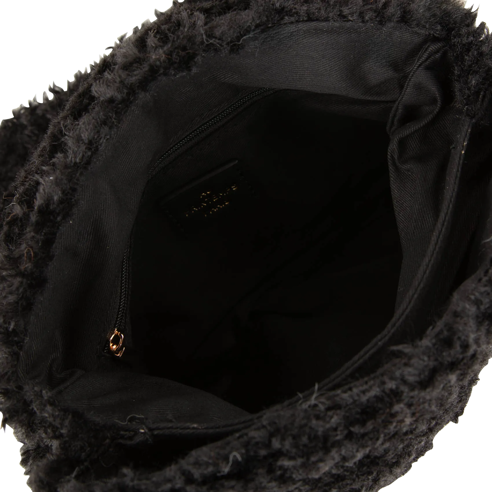  AU PRINTEMPS PARIS   Borsa a tracolla in sherpa | Nero