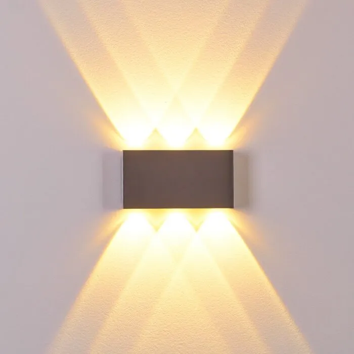 B-Leuchten Lente Applique LED Alluminio, 6-Luci