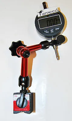BASE MAGNETICA SNODABILE PICCOLA CON COMPARATORE CENTESIMALE DIGITALE FARNEED 12 