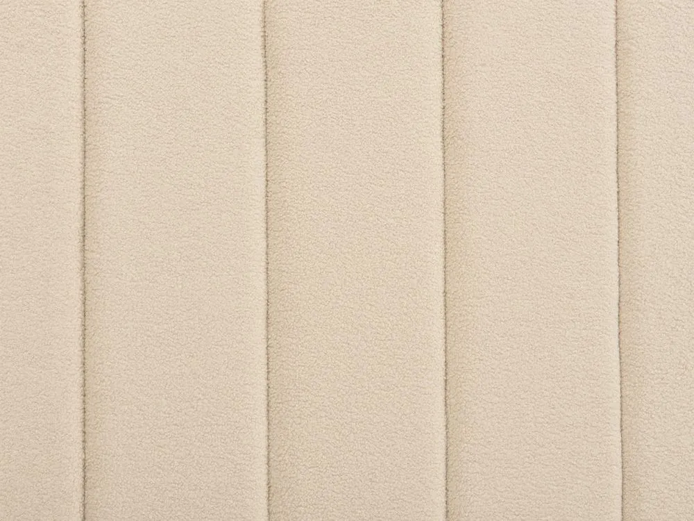 Bed Boucle VILLETTE 140 x 200 cm (EU Double) Beige