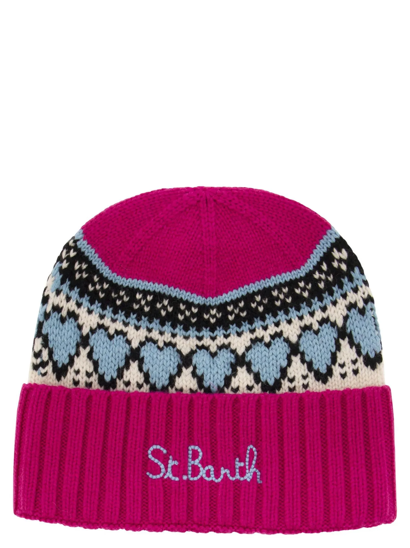 Berretto con jacquard nordico