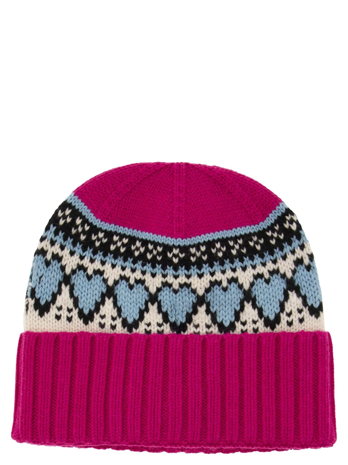 Berretto con jacquard nordico