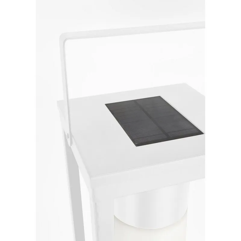 Bizzotto outdoor Lampada solar led quadrata bianco con manico h75