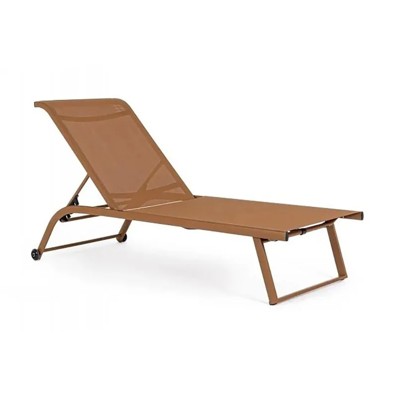 Bizzotto outdoor Set 2 lettini con ruote Taylor pecan