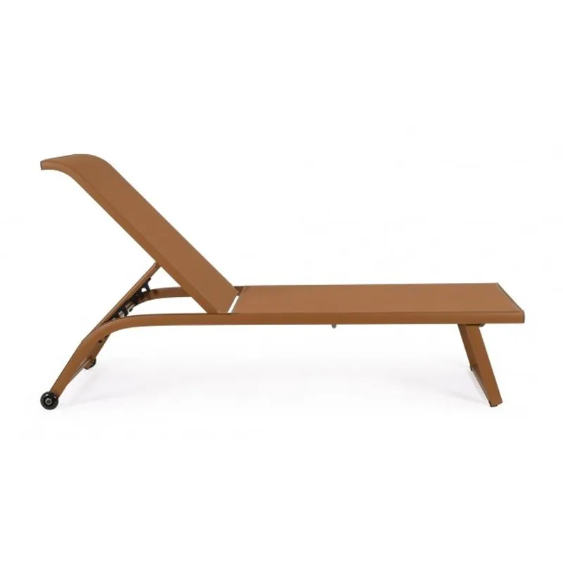 Bizzotto outdoor Set 2 lettini con ruote Taylor pecan