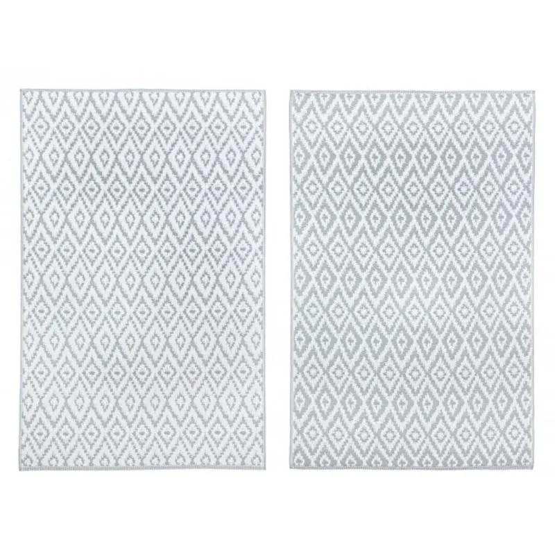 Bizzotto outdoor Tappeto Rombo grig-bia 120x180
