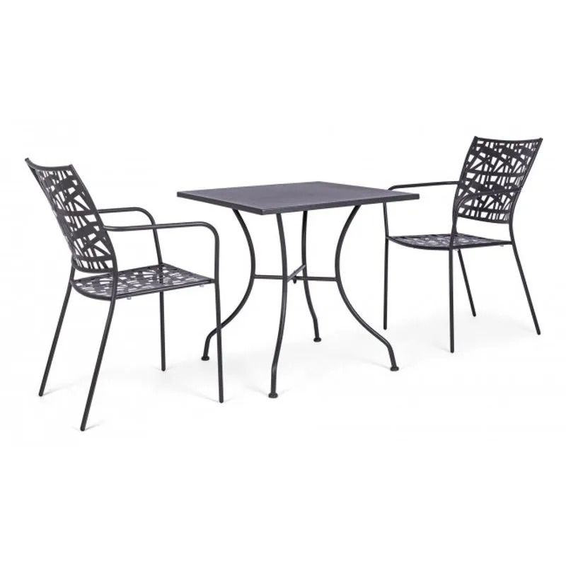 Bizzotto outdoor Tavolo Kelsie antracite 70x70