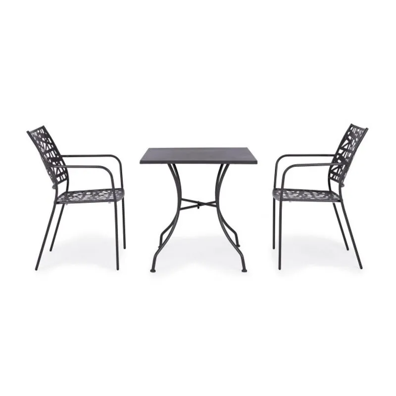 Bizzotto outdoor Tavolo Kelsie antracite 70x70