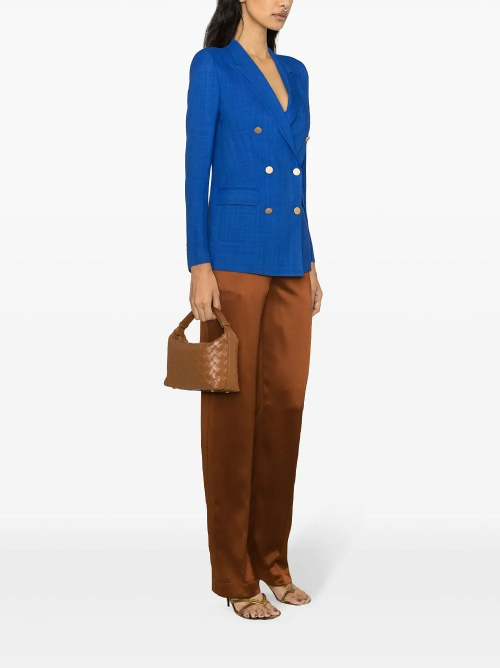 Blazer doppiopetto in blu - donna