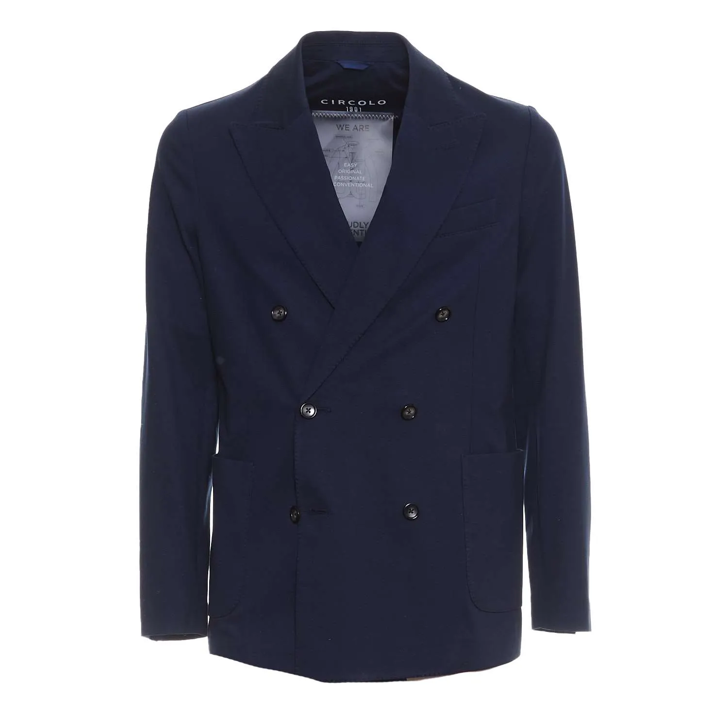 Blazer Doppiopetto In Jersey