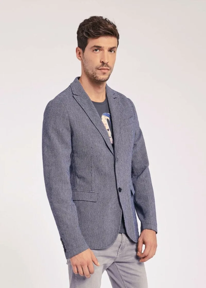 Blazer in cotone armaturato