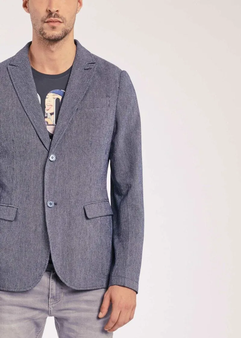 Blazer in cotone armaturato