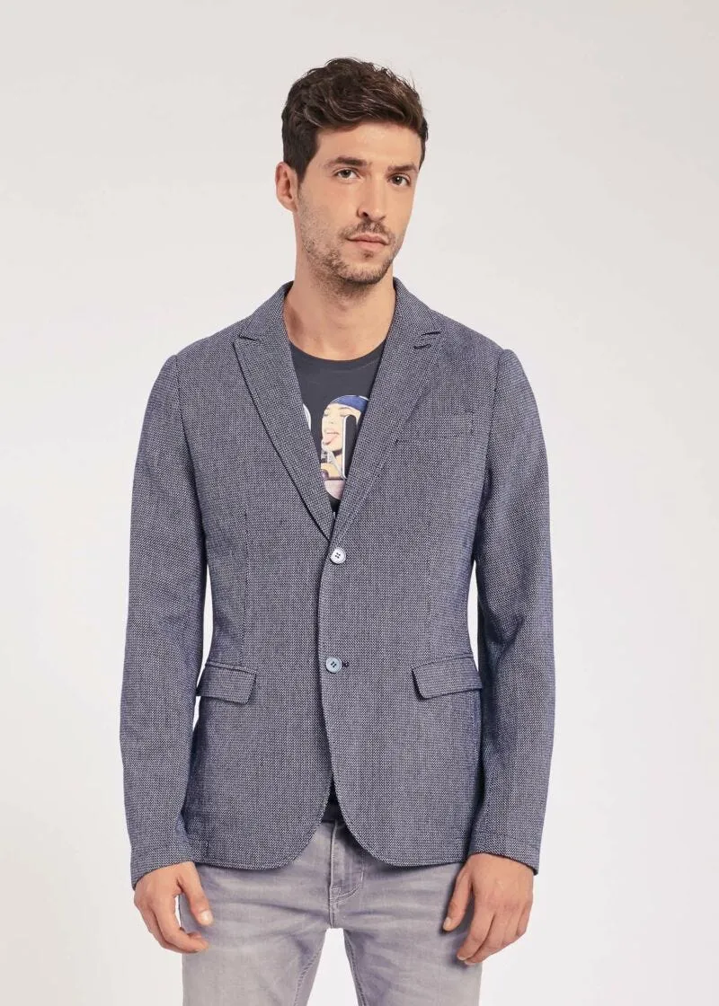 Blazer in cotone armaturato