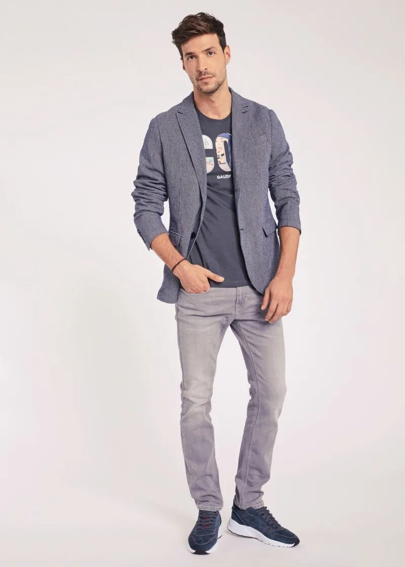 Blazer in cotone armaturato