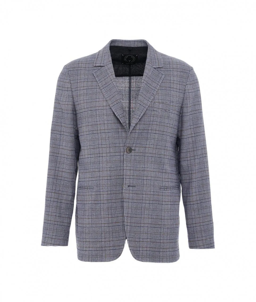 Blazer in Glencheck Blau Blau