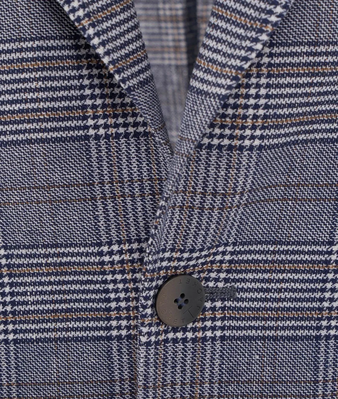 Blazer in Glencheck Blau Blau