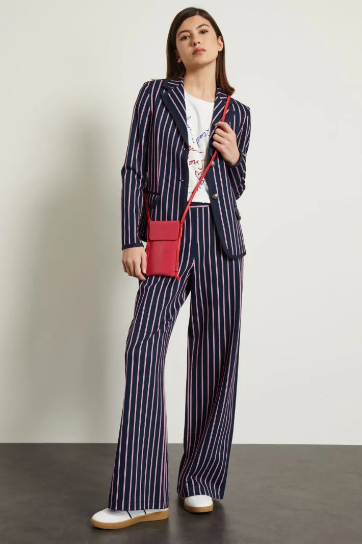 Blazer in jersey jacquard