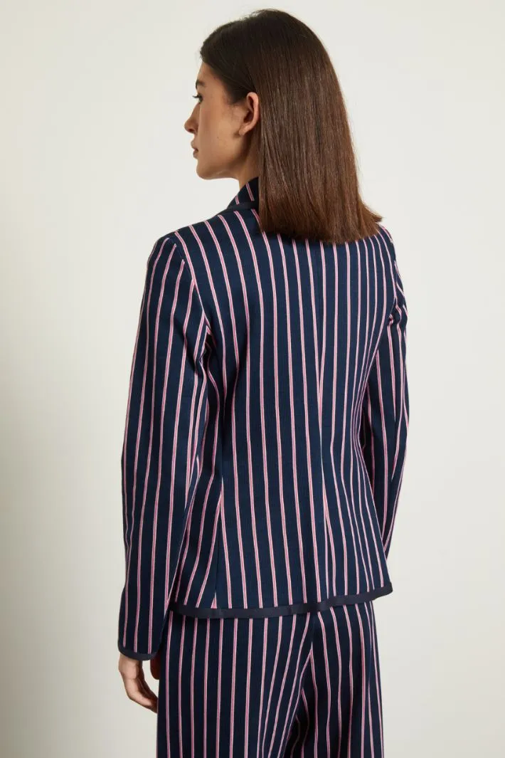 Blazer in jersey jacquard