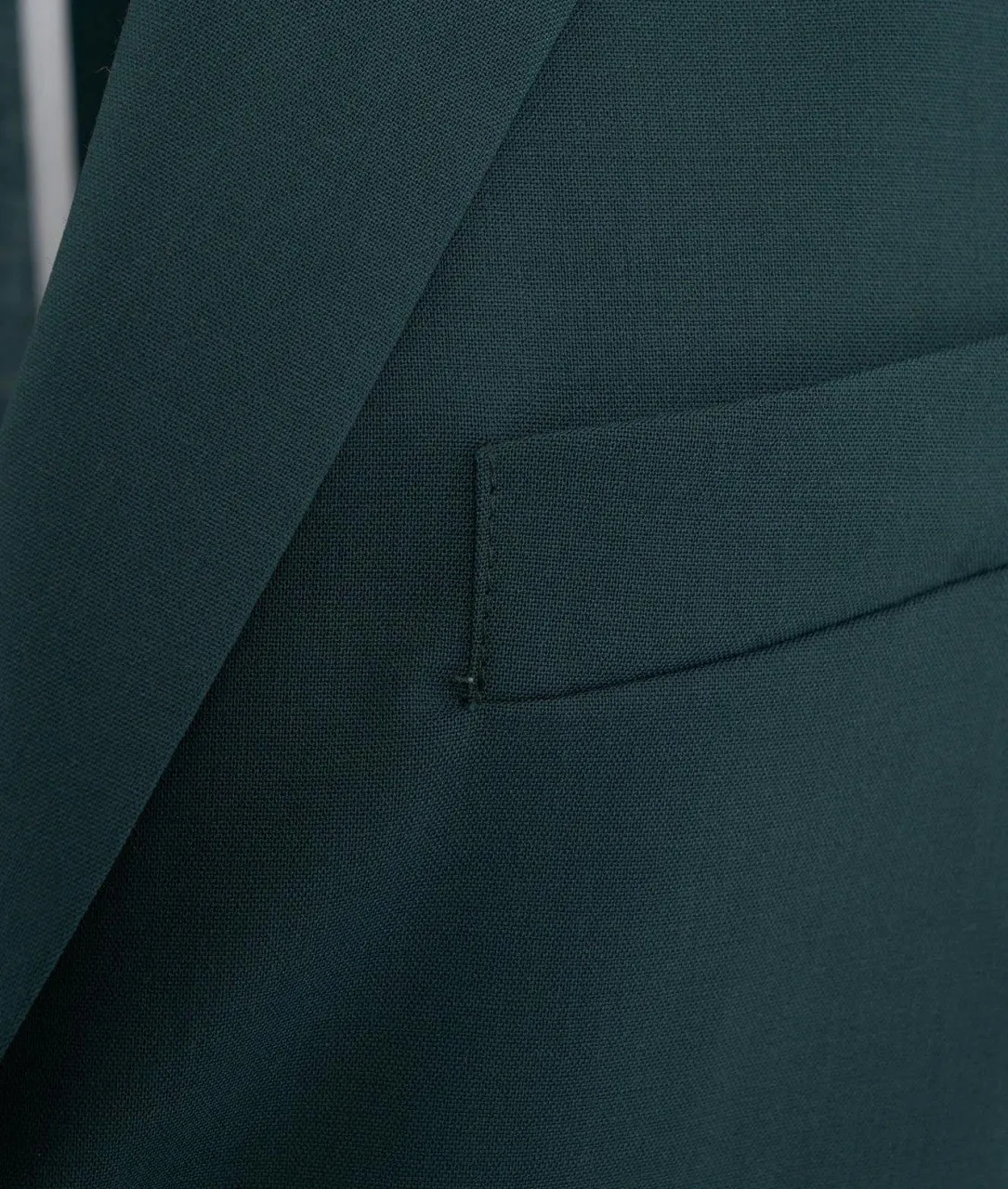 Blazer in lana vergine verde scuro verde scuro