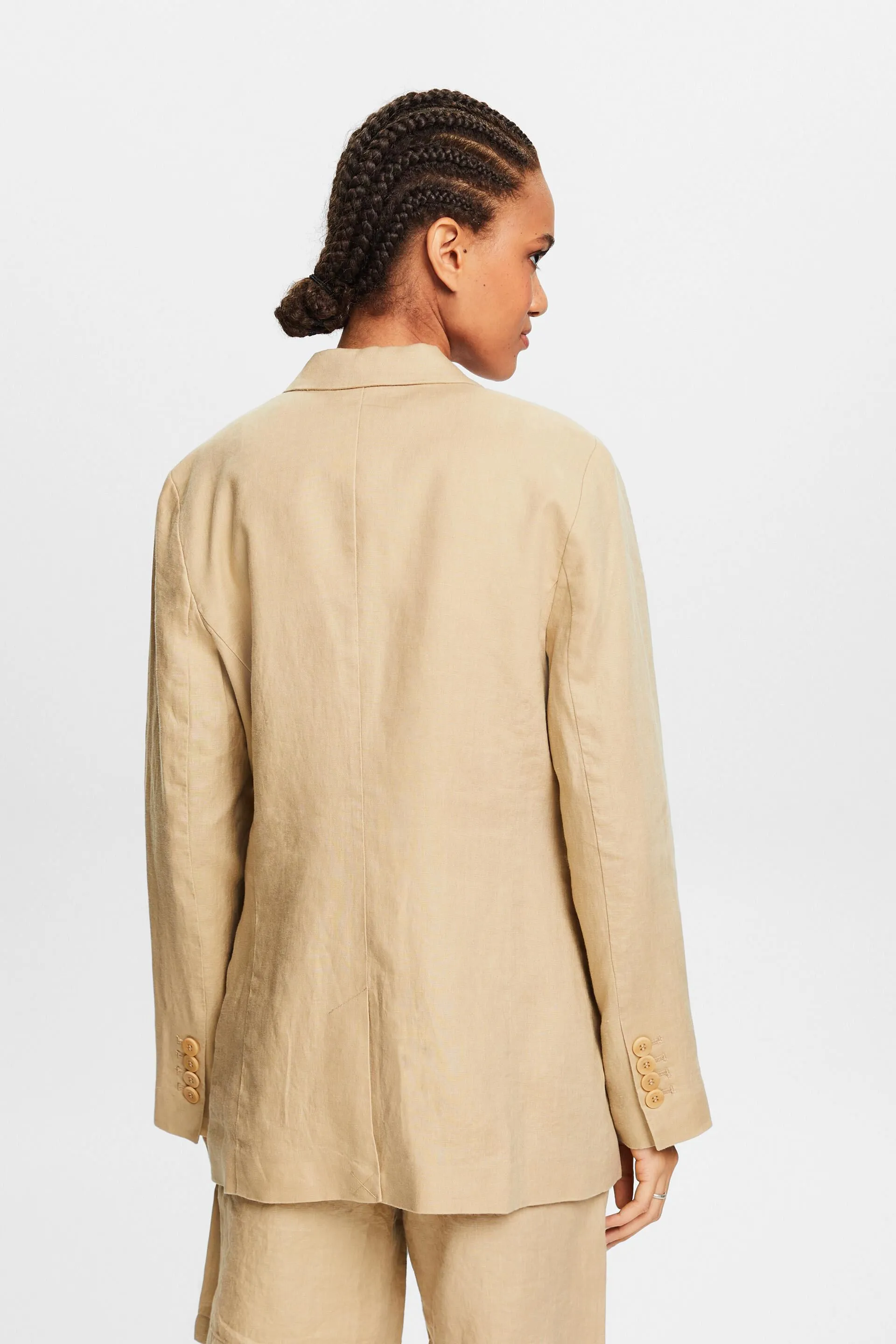 Blazer monopetto in lino