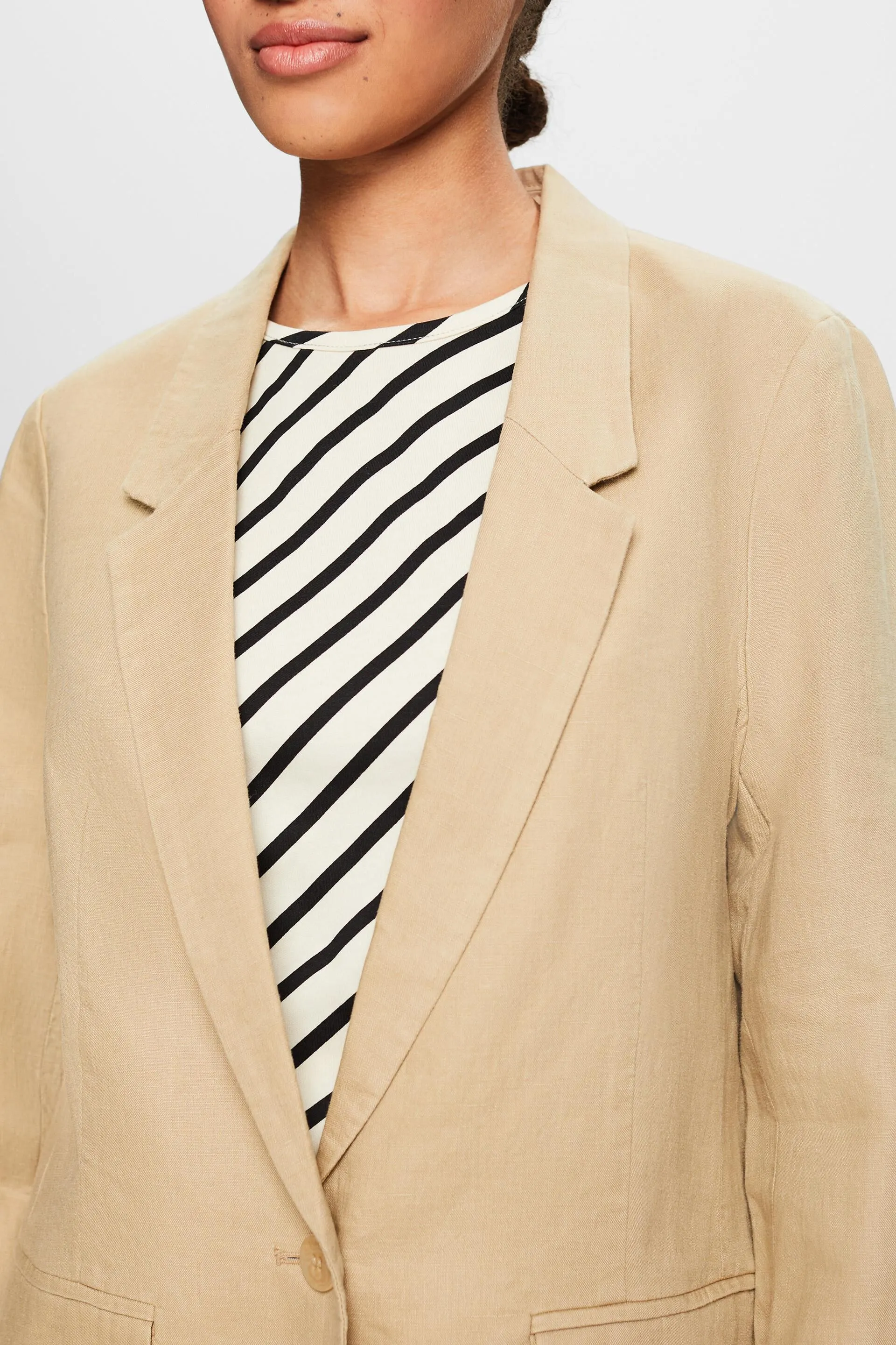 Blazer monopetto in lino