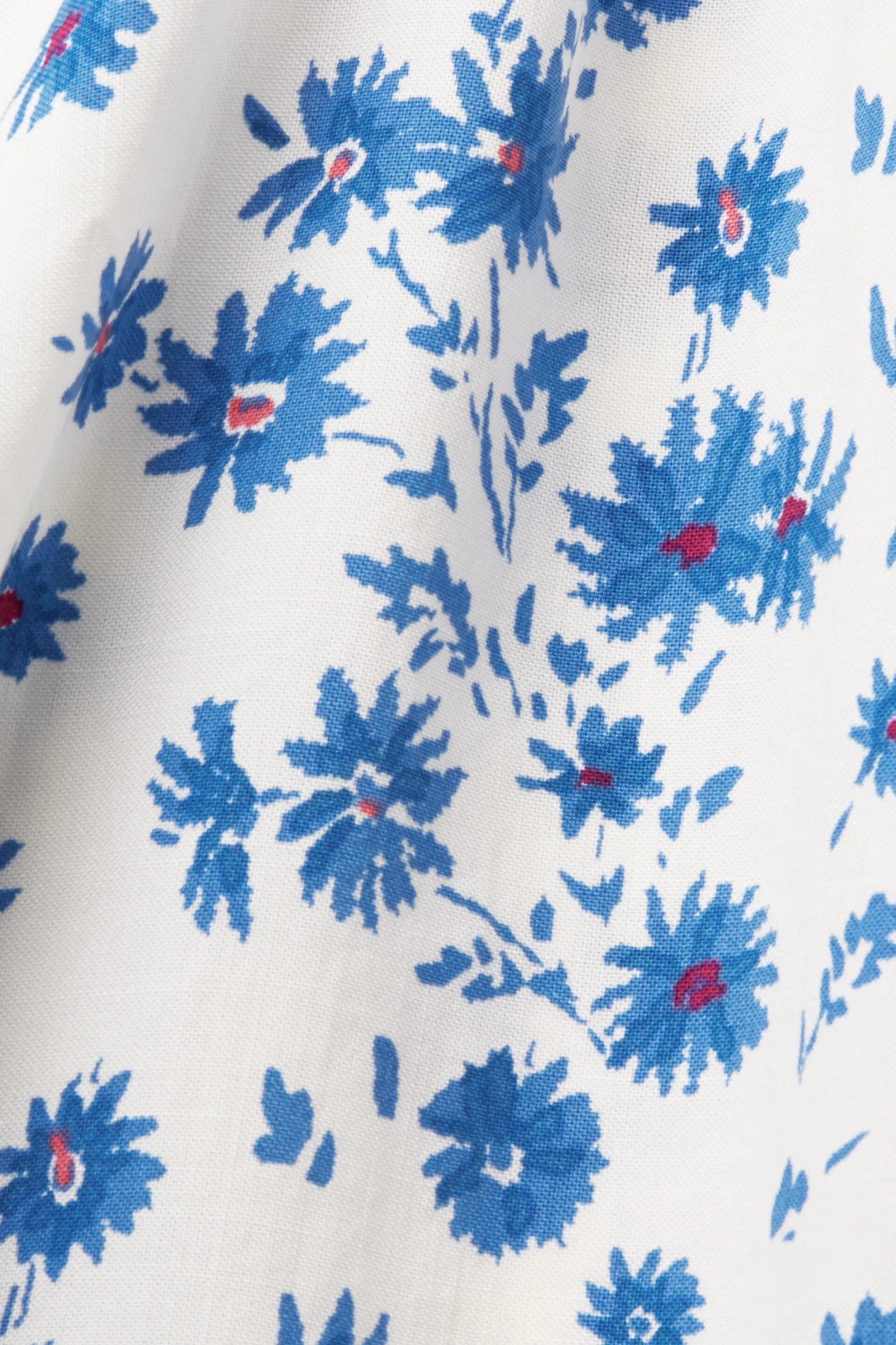 Blusa con stampa e colletto elasticizzato