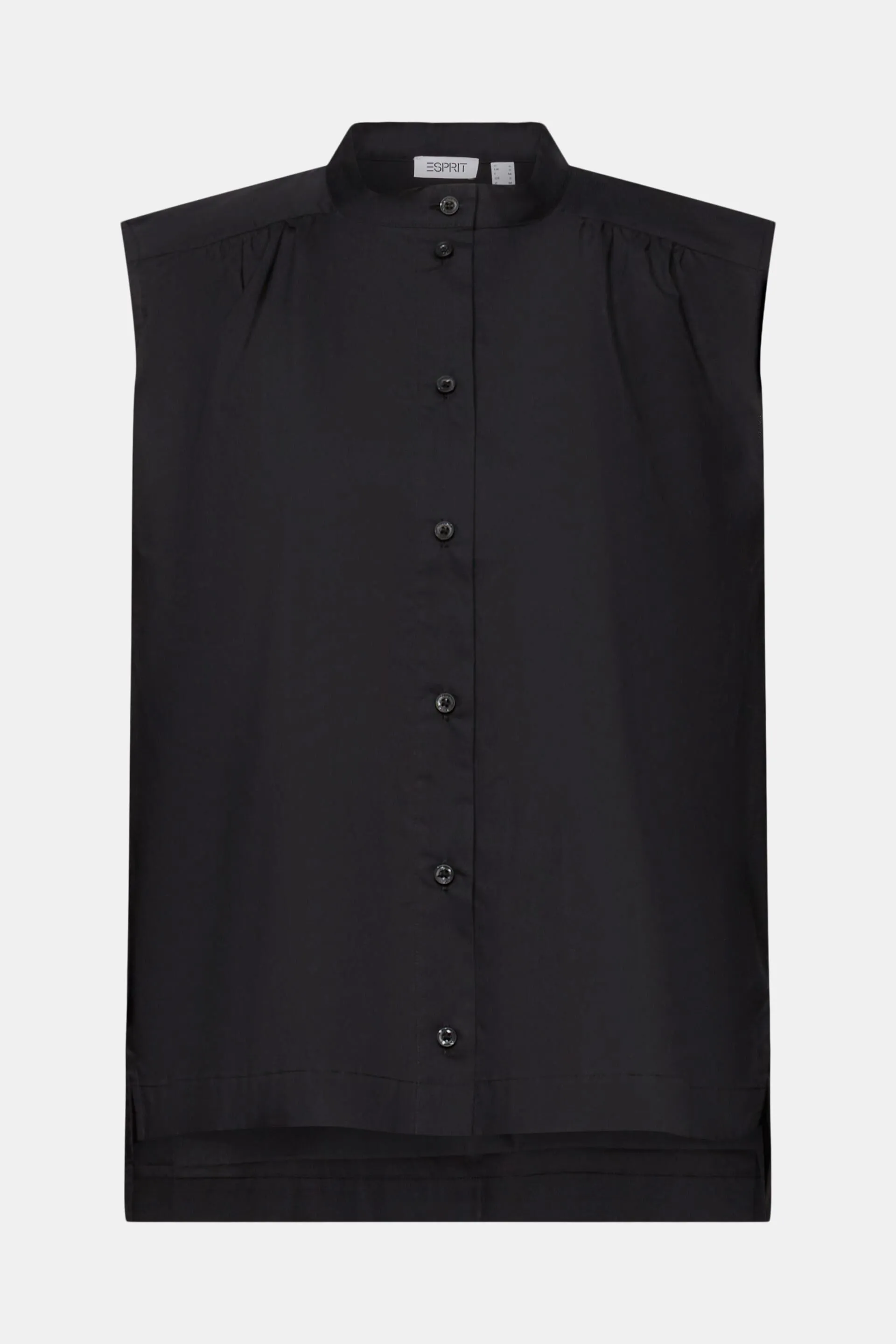 Blusa senza maniche in popeline