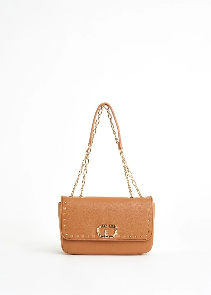 Borsa a spalla con borchie