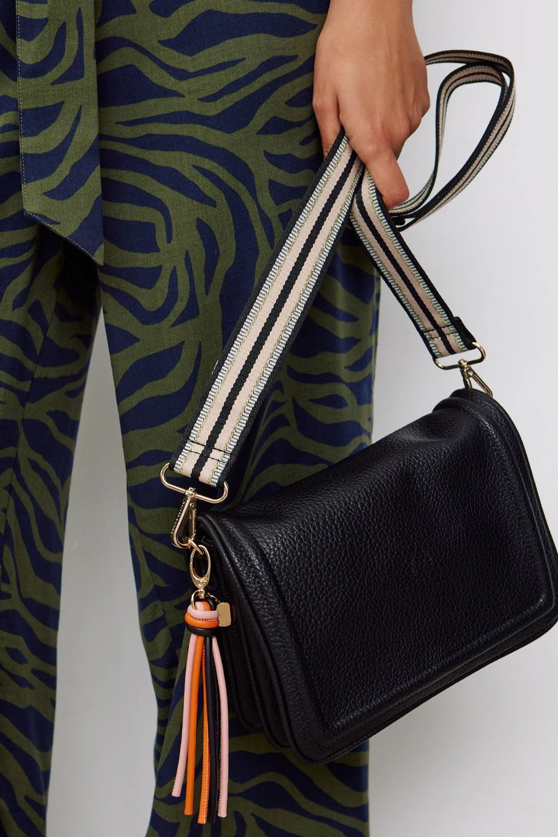 Borsa con cinturino di sostituzione Oliver Bonas A righe