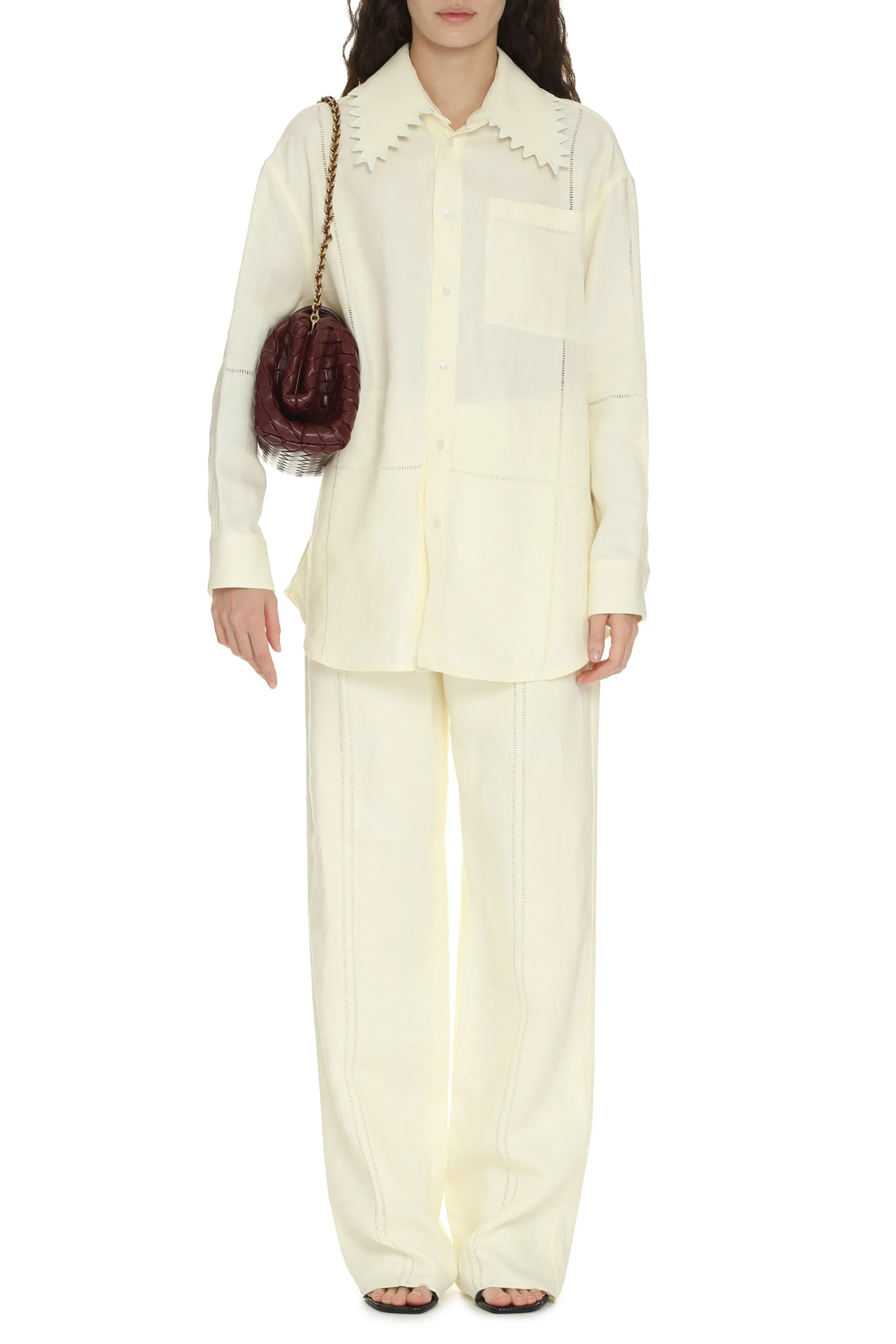 Bottega Veneta Pantaloni in lino