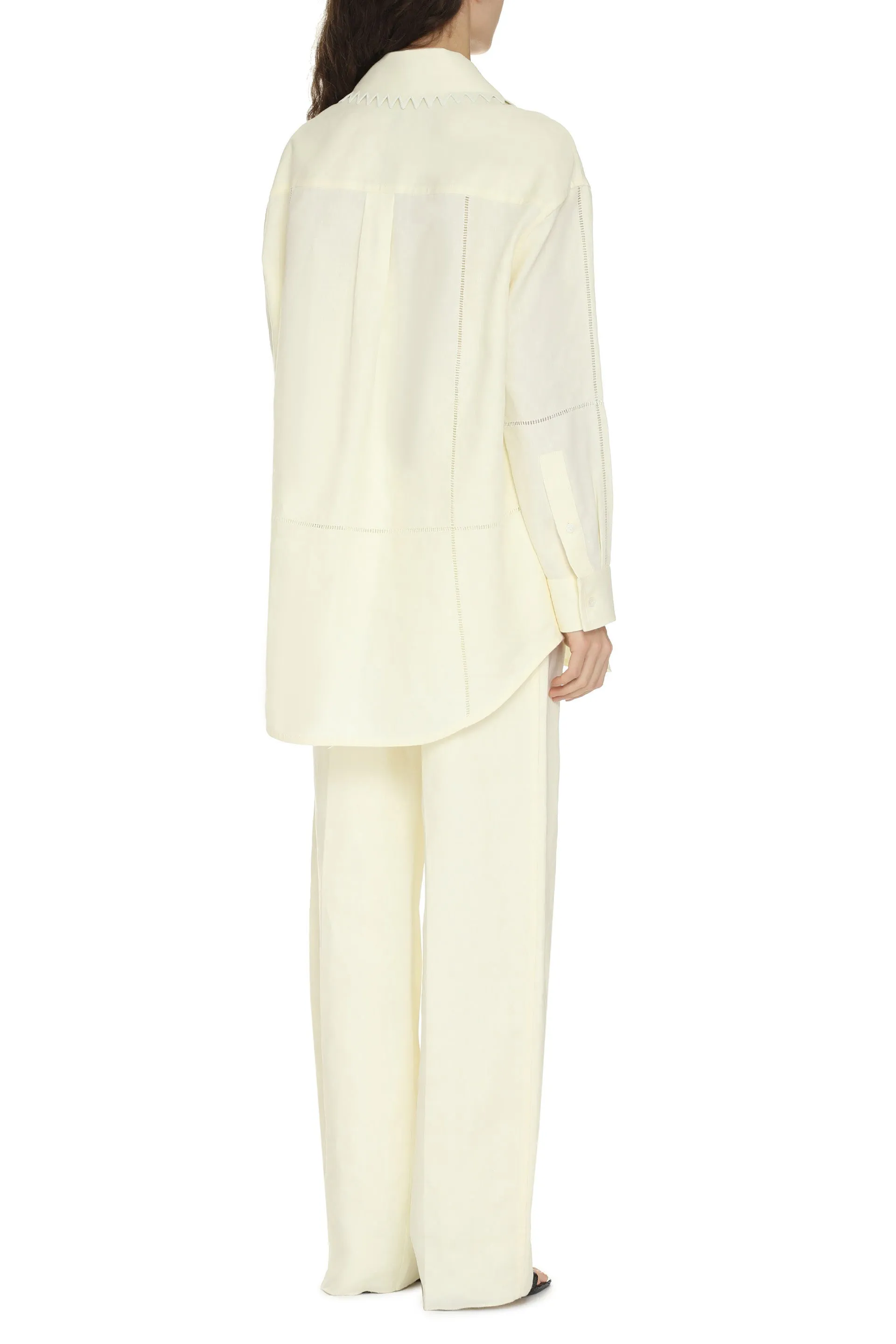 Bottega Veneta Pantaloni in lino
