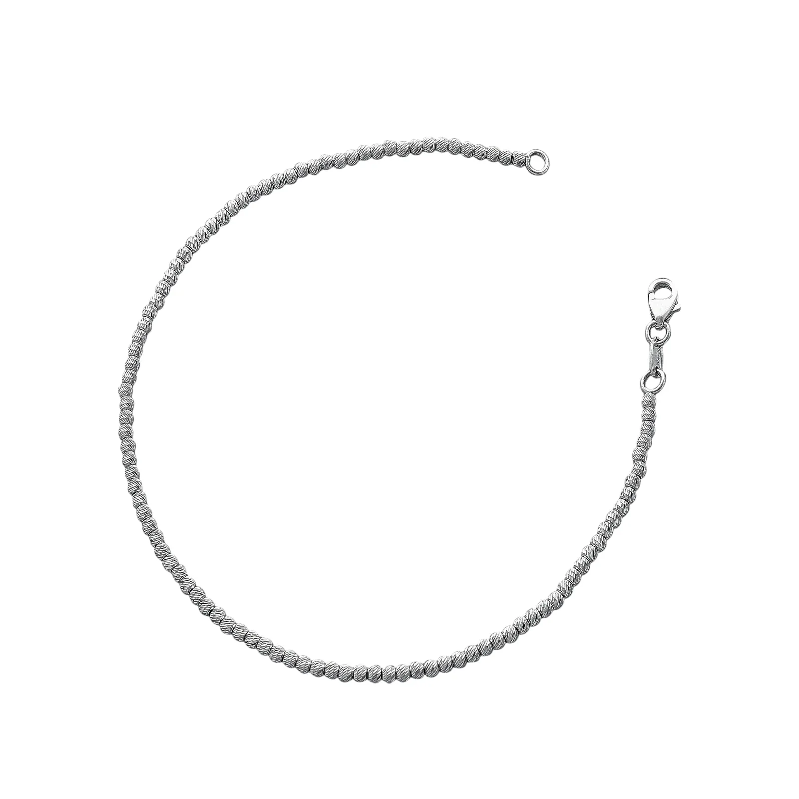 Bracciale Fantasia in Oro Bianco Diamantato 18k.