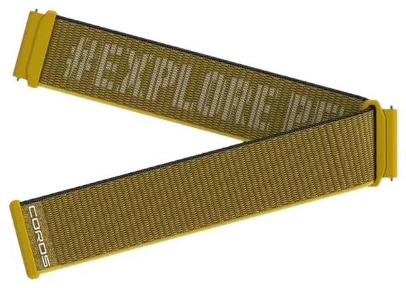 Bracciale in nylon 22mm court COROS Apex 2 Pro Jaune