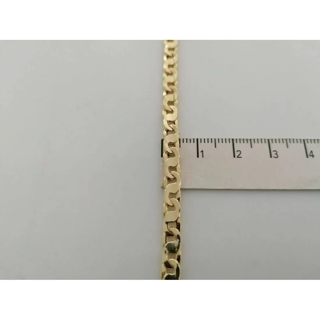 BRACCIALE Uomo Donna Unisex ORO GIALLO 18 Karati 750%/1000 Maglia CATENA Italia