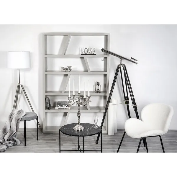 Braid Libreria in mdf dante, grigio matte