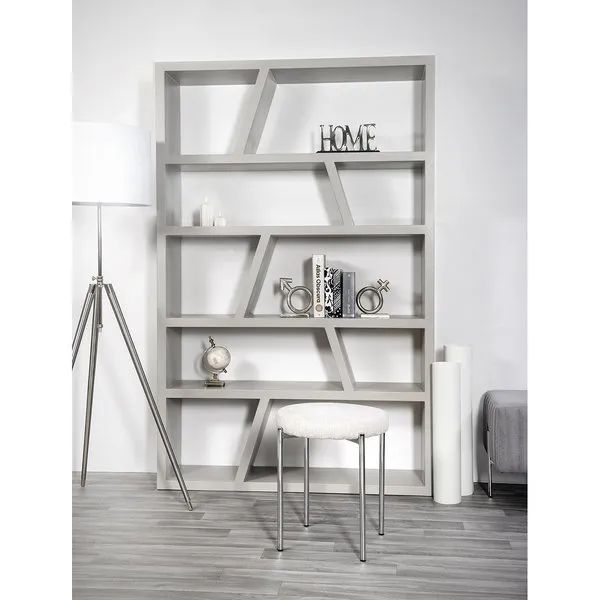 Braid Libreria in mdf dante, grigio matte