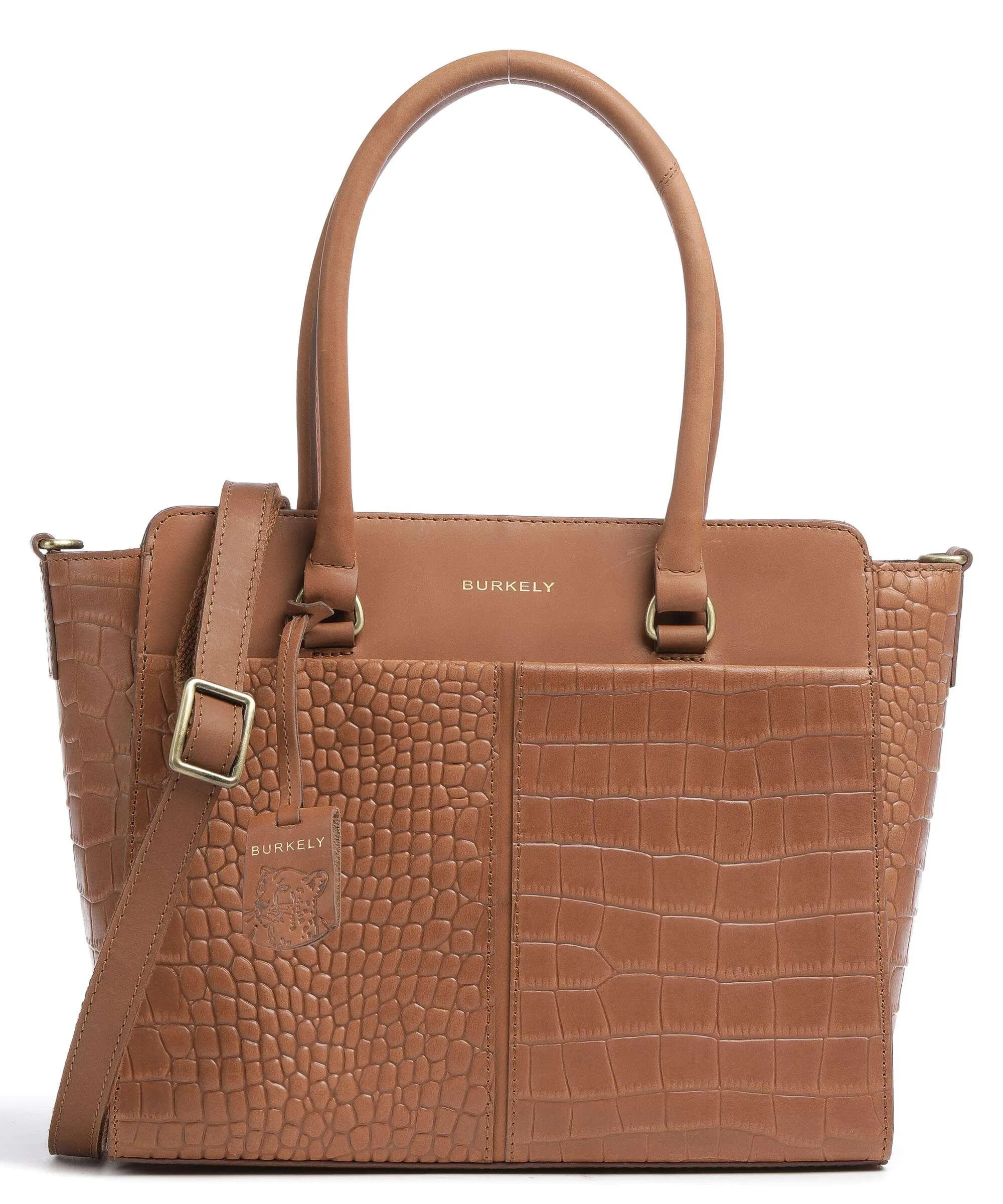  Burkely Cool Colbie Borsa a mano pelle in rilievo cognac  