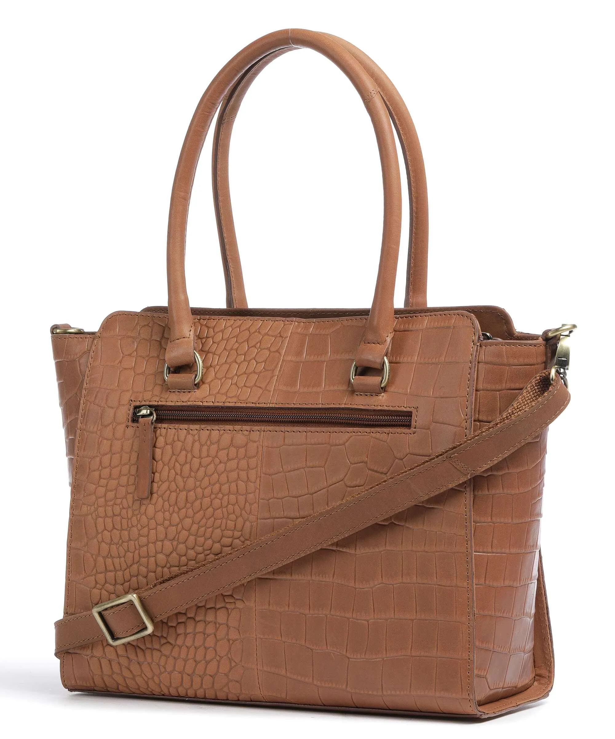  Burkely Cool Colbie Borsa a mano pelle in rilievo cognac  